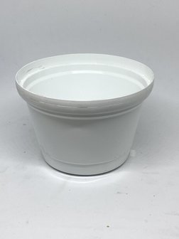 10 x witte potten met dubbele bodem 16cm
